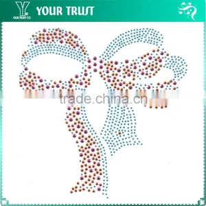 Silver Aggressive Flying Eagle Hot Fix Motif Iron On Rhinestone Transfer thumbnail-2
