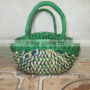 Eco-friendly Water Hyacinth Handbag With Handles, Fashionable Looking, Good Price, Natural Material From Vietnam thumbnail-1