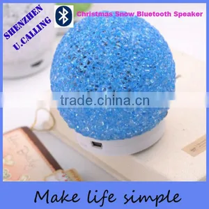 Christmas Gift Crystal Snowball Bluetooth Speaker With TF Card thumbnail-3