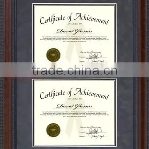 Double Wooden Certificate Frames thumbnail-1