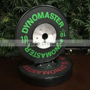 Dynomaster Black Color KG Bumper Plates Rubber Training Equipment Bumper Plates thumbnail-2