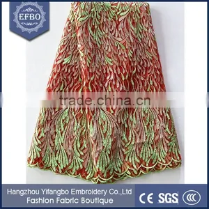 Reliable Supplier White Net London Lace Embroidery Fabric for Cloth thumbnail-2