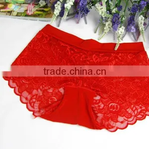 2015 Wholesale New Fashion Sexy Underwear, Women Lace Hollow Out Underwear Red thumbnail-2