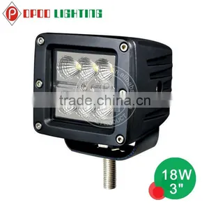 3" Square 18W Led Work Light, 4x4 Offroad Truck Tractor 18W Led Work Light thumbnail-1