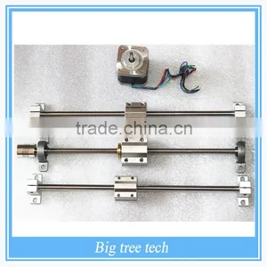 T8 Screw Diameter Acme Screw T8 Track Kit, Includes Screw Nut, Screw Bearing, Rails, Slider, Rail Bracket, Couplings thumbnail-1