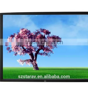 1:1 4:3 16:9 Matte White Aluminium Fixed Frame Screen With Aluminium Frame Velet Cover thumbnail-1