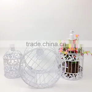 Metal White Wholesale Decorative Bird Cages Wedding thumbnail-3