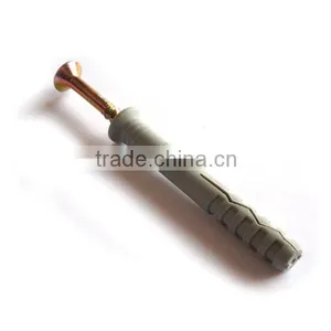 Hit Hammer Drive Plastic Anchor With Nail 1/4"x 3/4" thumbnail-3