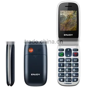 Unlocked Flip Senior Phone With SOS Bit Button W72 Flash GSM thumbnail-1