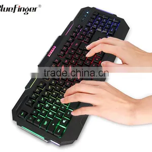 Factory Cheaper USB Wired Seven Color Backlit Gaming Keyboard thumbnail-6
