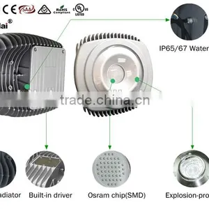 20000 Lumen Aluminum Osram 180W 240W LED Street Light (3 Years Warranty or 5 Years Warranty and UL DLC TUV CE RoHS) thumbnail-3