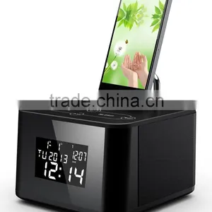 Squre Shape Bluetooth Speaker With Alarm thumbnail-2