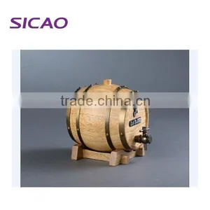 3L Wooden Barrel Wine Holder(can Put Wine Into Directly) thumbnail-1