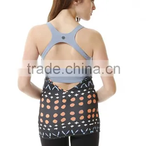 OEM Service Custom Design Full Printed Sublimation Yoga Fitness Crop Top thumbnail-1