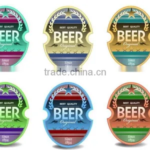 Self Adhesive Sticker Label Gold Foil Embossing Labels Accept Custom Order thumbnail-2