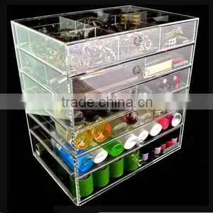 Acrylic Cosmtic Storage Box With Drawer thumbnail-1
