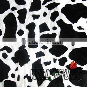 100% Polyester Cow Velboa Fabrics/cow Velvet Fabric thumbnail-1