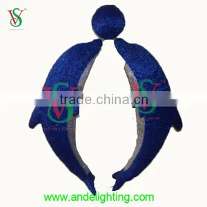 3D Lighted Acrylic Dolphin Outdoor Decorative Led Light for Christmas Garden Decoration thumbnail-2