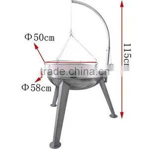 Adjustable and Swing Balcony Hanging Grill Charcoal Bbq thumbnail-6
