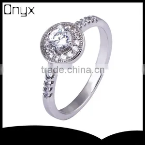 925 Sterling Silver Thin Tension Setting Ring for Women thumbnail-1