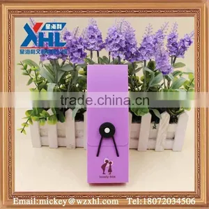 Lovely Purple Frosted pp Plastic Pencil Case(with Elastic Closure) thumbnail-1