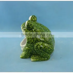 Ceramic Frog Garden Decoration Pot, Pottery Garden Flower Pot thumbnail-2