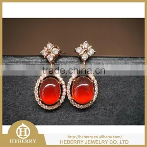 Silver Earrings With Gemstones Best Gifts to Girlfriend thumbnail-5