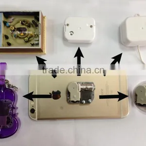 On Off Rotary Switch Underneath Mechanical Mini Clockwork Music Box Movement thumbnail-2