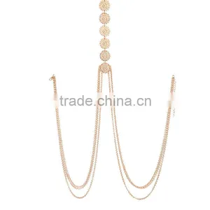 Fashion Engraving Flower Sexy Waist Chain thumbnail-6