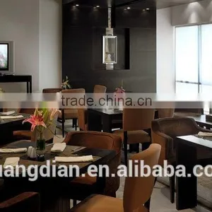 Custom Made Commercial Furniture High End Restaurant Furniture Wooden Dining Table and Chair thumbnail-1