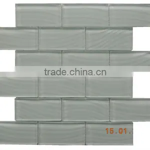 Iridescent Blue Mosaic Glass Tile thumbnail-1