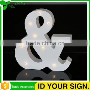 Decorative Wood Marquee Light Letters thumbnail-2