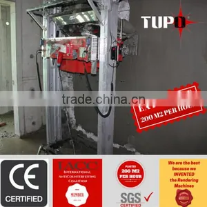 China Hot Sale Construction Machinery Wall Plastering and Rendering Machine Obtained Patent /special Aluminium Alloy Poles thumbnail-1