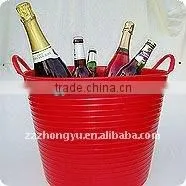 Flexible Red Ice Bucket thumbnail-1