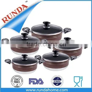 10pcs Aluminum Cookware China Sets of Pot thumbnail-1
