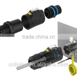 With Snap-fastener Dust-proof IP67 RJ45 Connector With Dust Cap thumbnail-4