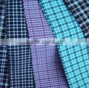 Cheap Polyester Blue Checked Cloth/white and Deep Blue Squares Fabric for Table Cloth thumbnail-1