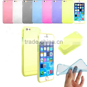 Ultra Thin Crystal Clear TPU Back Case Cover For IPhone6 (4.7") thumbnail-1