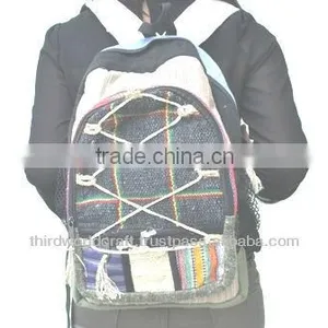 Hemp Back Pack Bag thumbnail-1