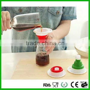 Food Grade Silicone Funnel Kitchen Tool Foldable Mini Funnel thumbnail-2