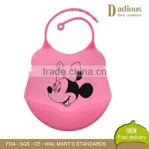 BPA Free Silicone Baby Bib Soft Infant Feeding Baby Kids Bibs thumbnail-1