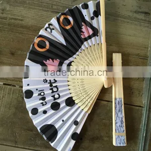 Handcrafted Folding Slik Bamboo Wedding/dance Fan.bamboo Fans thumbnail-2
