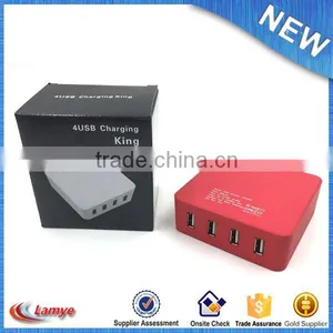 Portable 4 Port Usb Charger ul eu Wall Charger for Smartphone thumbnail-5