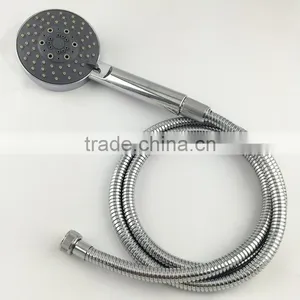 Plastic Type Bathroom Led Shower Head With Stainless Steel Hose thumbnail-1