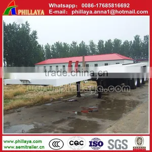 Hot Selling 3 Axles 40ft Drop Deck Container Flatbed Trailer for Sale thumbnail-5