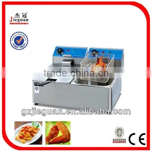 Stainless Steel Electric 2 Tanks 2 Baskets Fryer(DF-8L-2) (CE Certificate) thumbnail-1