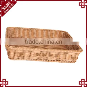 Eco-friendly Rattan Fruit Baskets for Supermarket Display Rack thumbnail-5