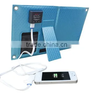 China Manufacture 7w Solar Usb Wire Charging Bank Phone thumbnail-5