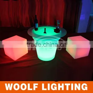 Swimming Pool Illuminated Plastic LED Large Flower Pot thumbnail-4