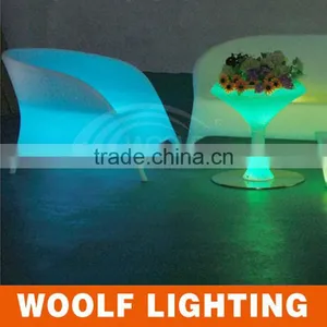 One-Three Seat Illuminated LED Leisure Sofa for Living Room and Coffee Shop thumbnail-1